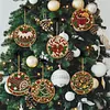 6pcs/set DIY Diamond Special Shape Pearl Art Hanging Wooden Christmas Tree Ornament Kit