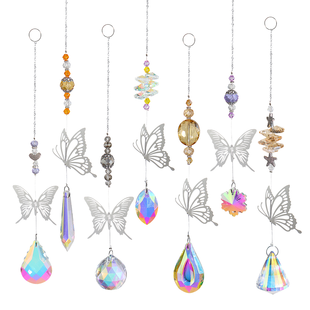 

Crystal Windchimes Sunlight Catching Hanging Pendant Light Catcher Jewelry, 7pcs, 501 Original