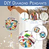 2pcs DIY Diamond Painting Bird Butterfly Wind Chimes Crystal Window Suncatcher Craft Set Birthday Gifts Home Garden Decor