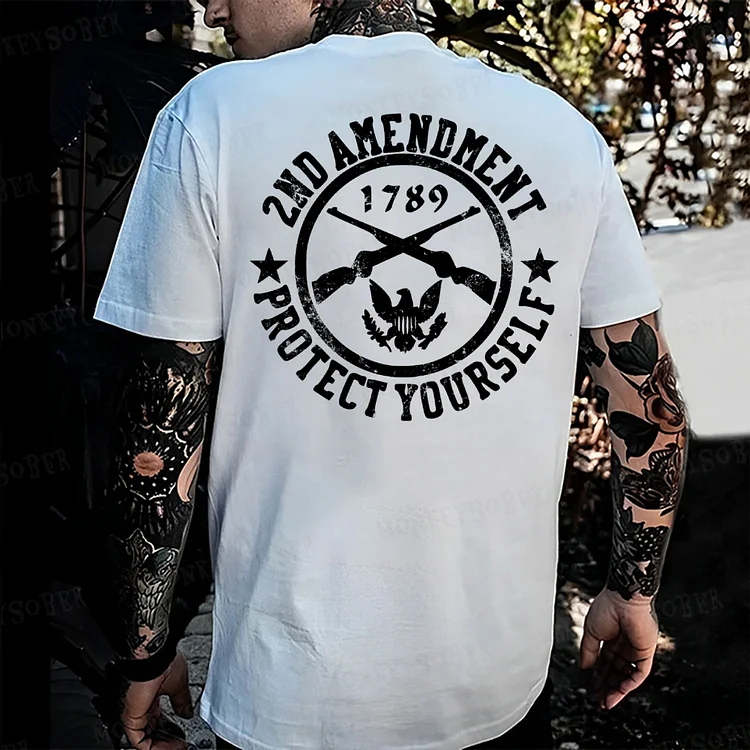 2nd Amendment Protect Yourself Monkey T-shirt