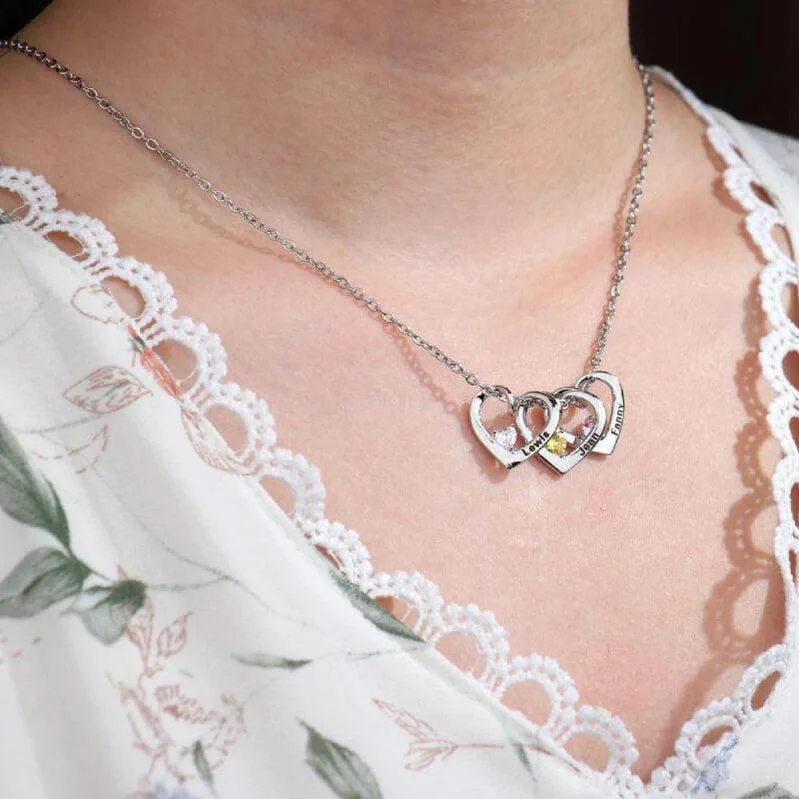 Heart of Love Birthstone Necklace(Mother's Day Sale)
