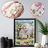 Country Cottage-Pearls Painting Kit for Creativity DIY Pearl Dot Crafts for Gift Home Wall Decor 30*40CM
