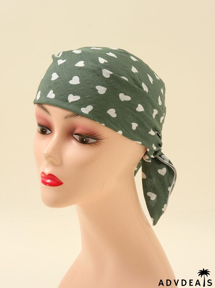 Heart Print Bandana