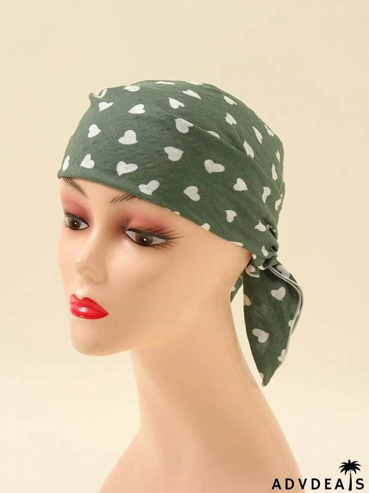 Heart Print Bandana