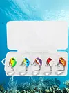 5Pcs Fishing Lures 6g 10g Rotating Metal Vib Vibration Bait Spinner Spoon Lure