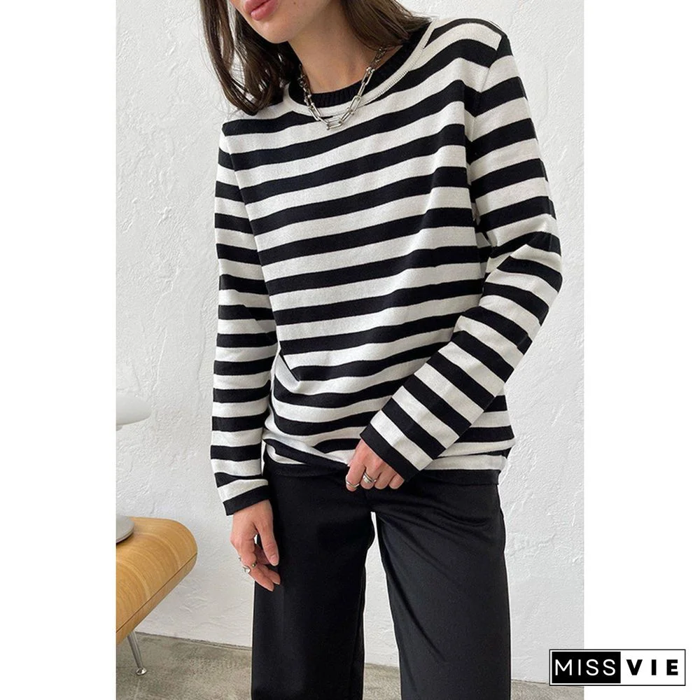 Stripes Long Sleeve Shirts & Tops