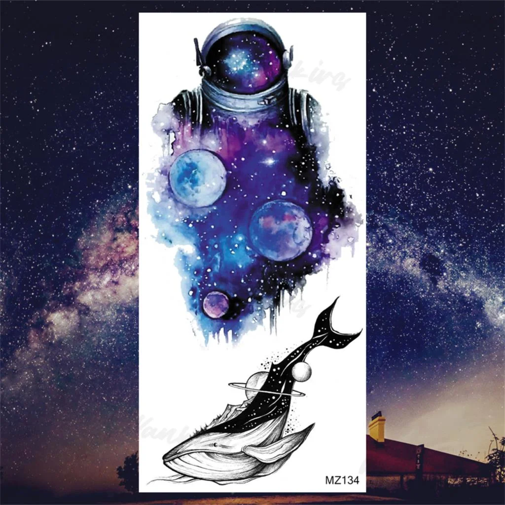 Sdrawing Lion Knight Temporary Tattoos For Men Adults Realistic Tiger Skeleton Fake Tattoo Sticker Arm Water Transfer Tatoos 3D