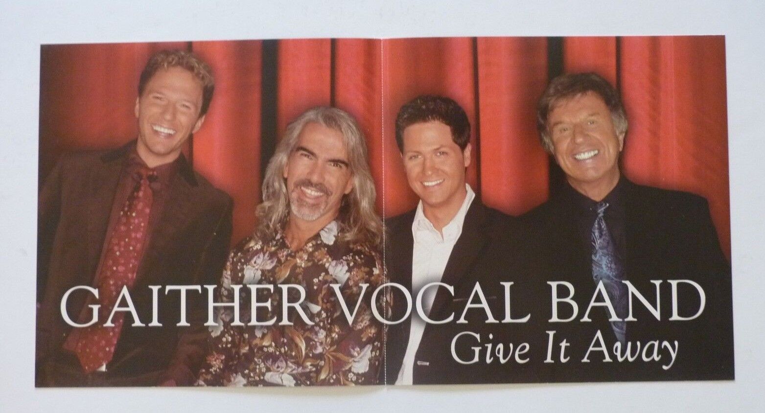 Gaither Gospel Vocal Band Give It Away LP Record Photo Poster painting Flat 12x24 Poster