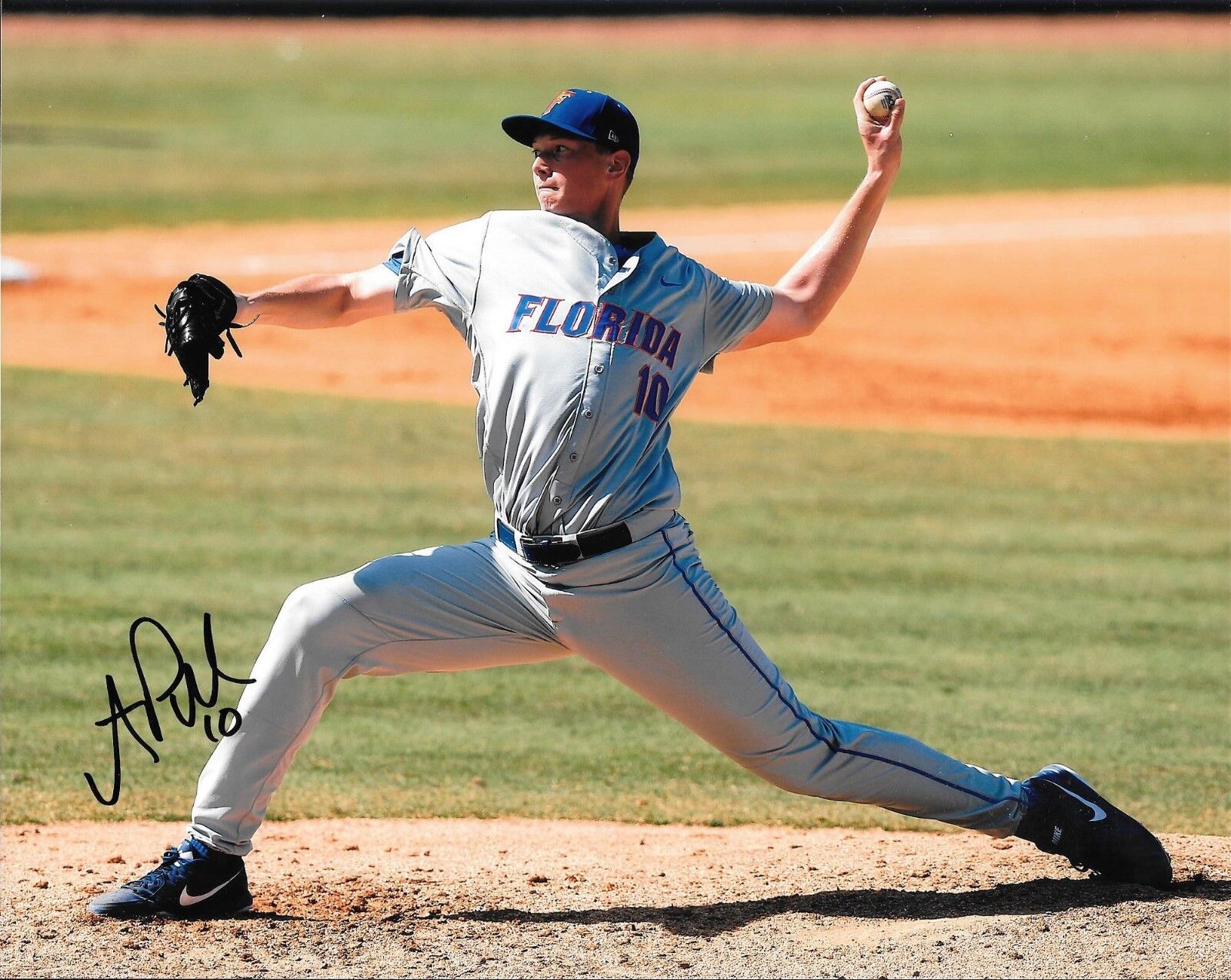 OAKLAND ATHLETICS AJ A.J. PUK HAND SIGNED FLORIDA GATORS 8X10 Photo Poster painting W/COA