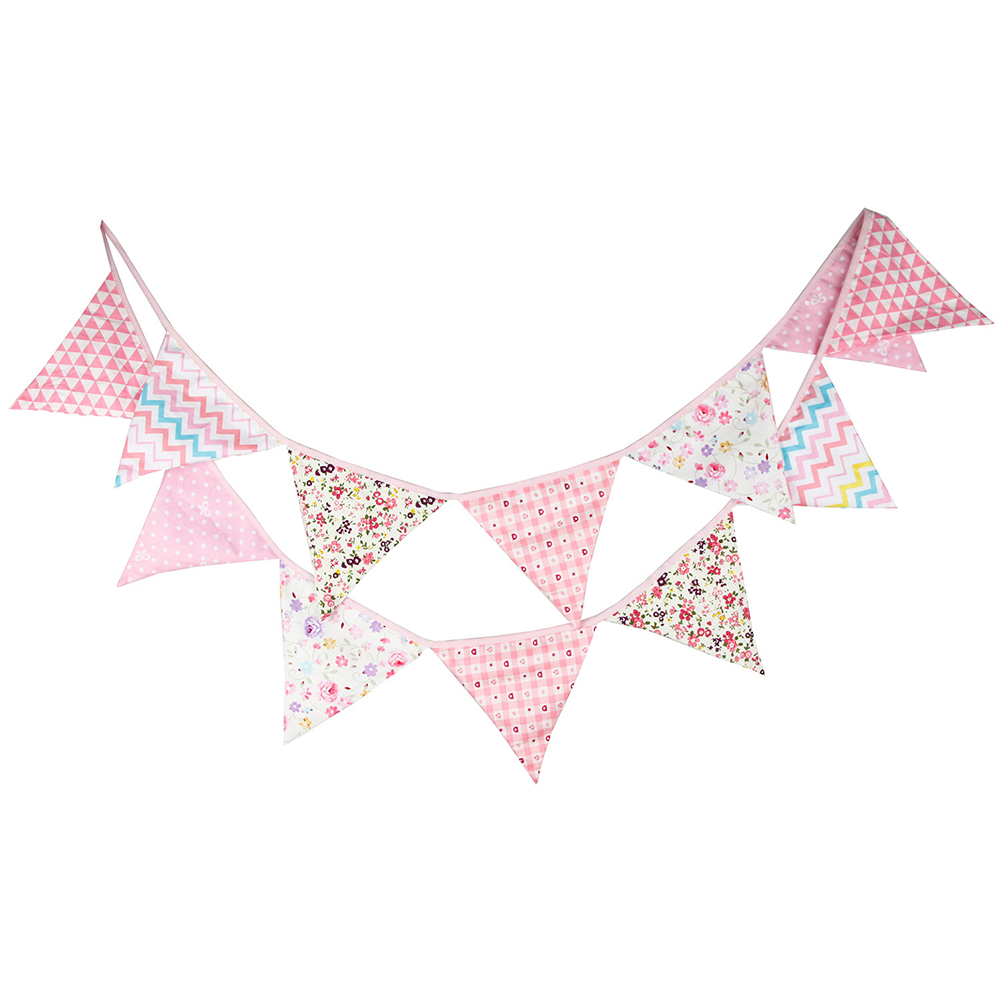 

Cloth Wedding Bunting Decor Flag Party Girl Birthday Baby Garland Decor, 501 Original