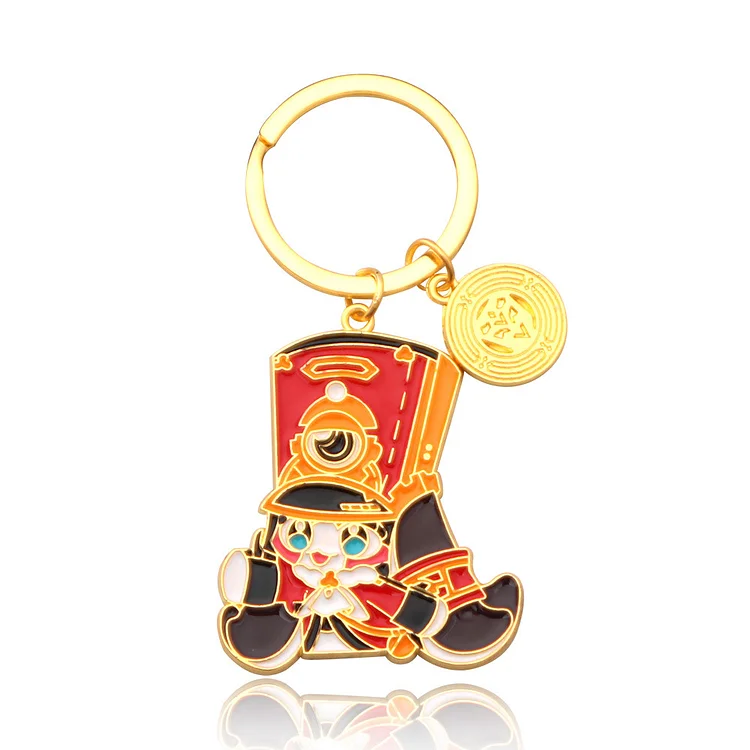Honkai’s Pom-Pom Keychain Metal Keyring