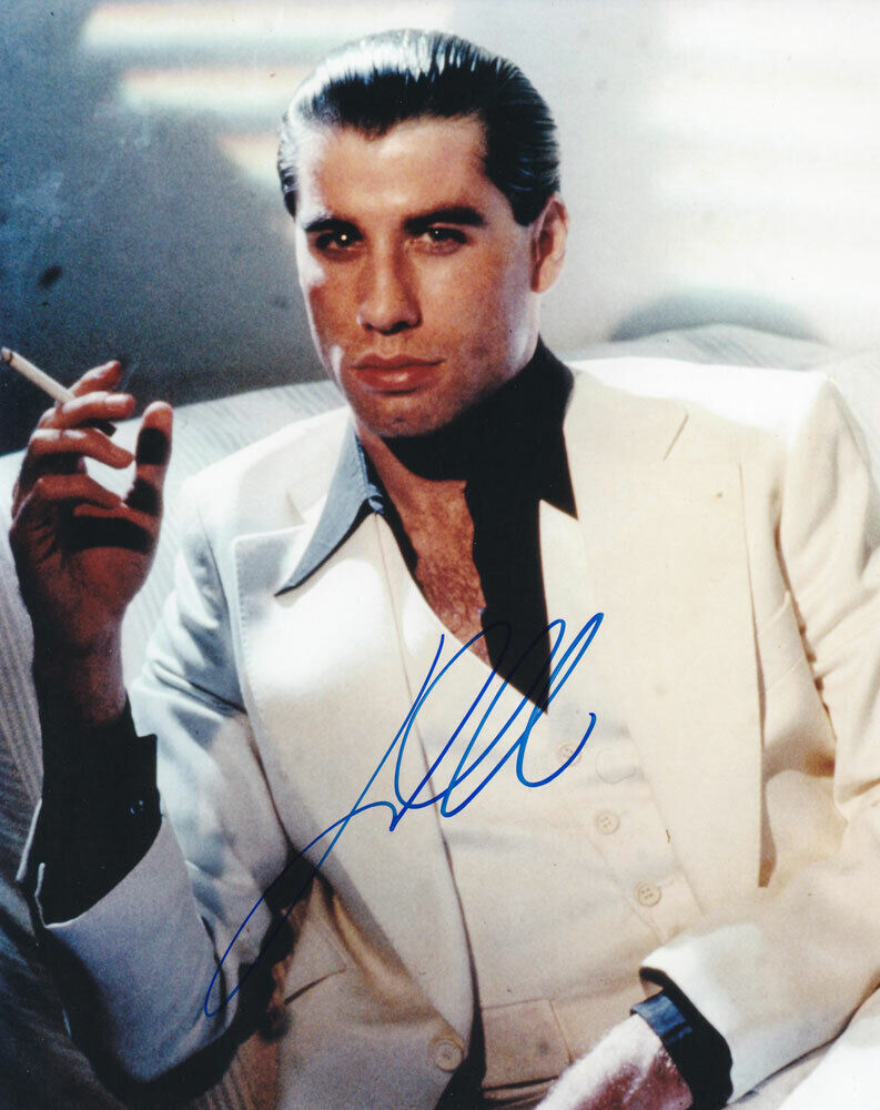 John Travolta AUTHENTIC Autographed Photo Poster painting SHA #74444