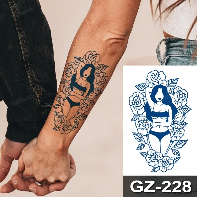 Anime Temporary Tattoo Fruit Ink Waterproof Natural Safety Lasting Juice DIY Body Art Tattoo Arm Sleeve Hand Paints Tattoo Fake