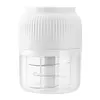Electric Garlic Chopper 300ML Portable Cordless Mini Food Processor Rechargeable Vegetable Chopper Blender for Nuts Chili Onion Minced Meat and Spices