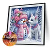 Schneemann 5d DIY Diamond Art Malerei Sets spezielle Form Teilbohrer Kunst 30x30cm