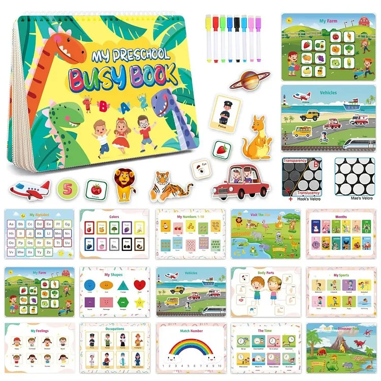 📚Preschool Busy Book🎅Best Christmas Gift for kids