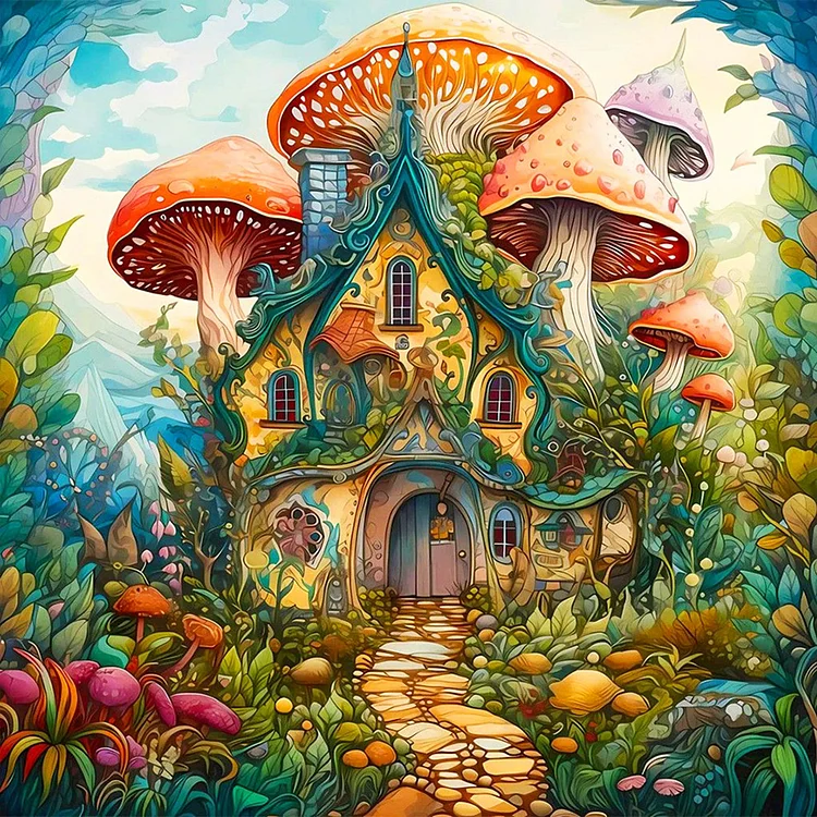 Serenity Treehouse 40*40CM (Canvas) Full Round Drill Diamond Painting gbfke