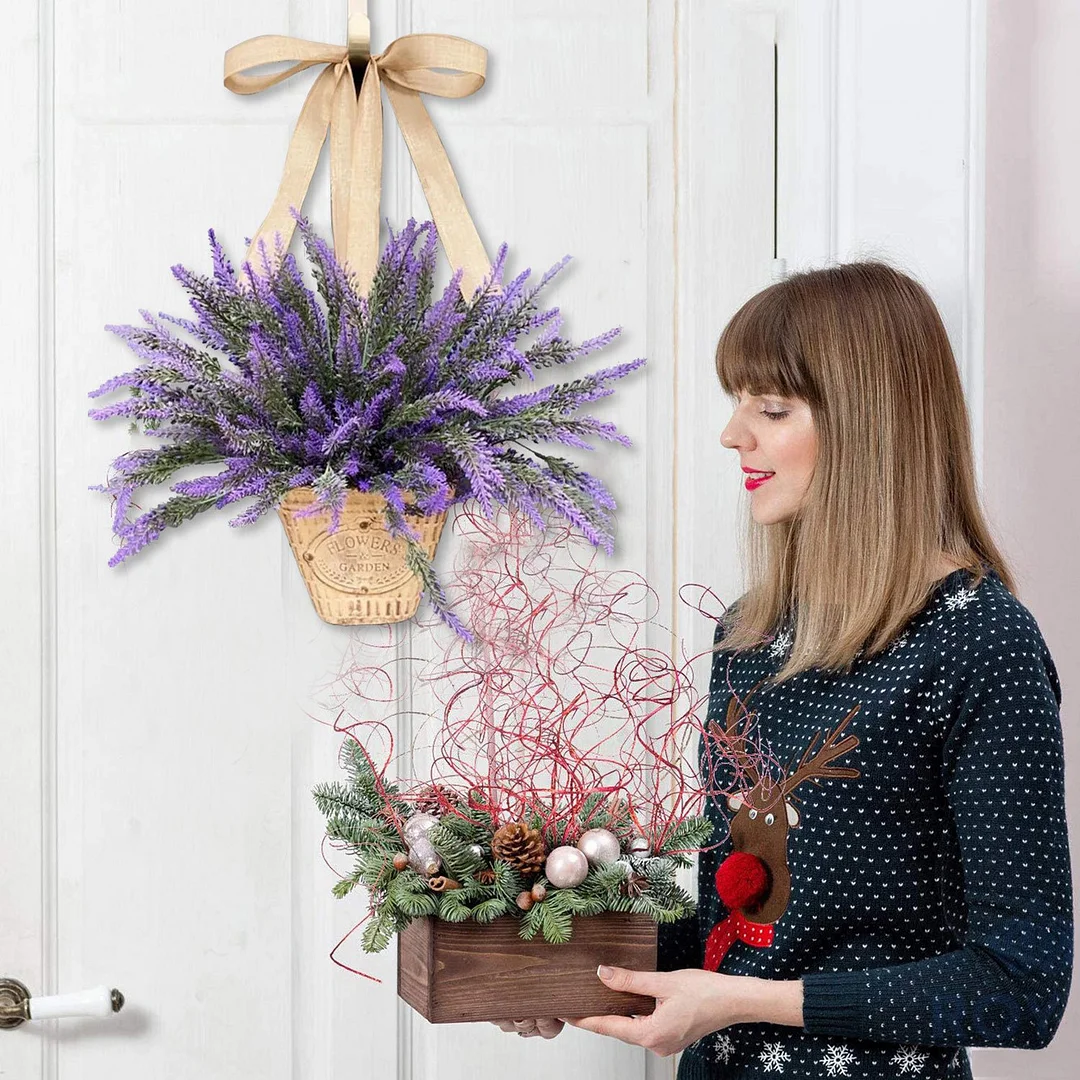 Lavender Basket Wreath