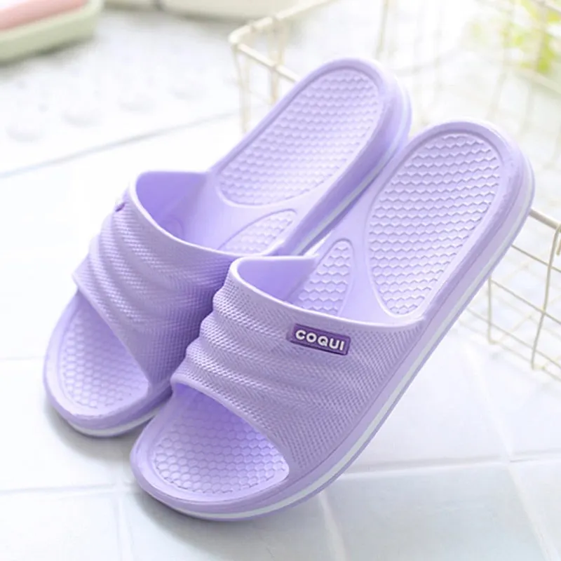 Home Men Slippers Summer Indoor Floor Non-slip Slippers Couple Platform Slippers Women EVA Non-slip Women's and Men'sSlippers