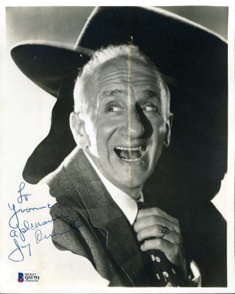 Jimmy Durante Bas Beckett Coa Autograph 8x10 Photo Poster painting Hand Signed