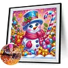 Snowman-Special Shaped Diamond Painting