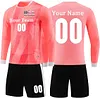 long sleeves Custom Soccer Jersey Sport Training Soccer Personalized Name Number Logo