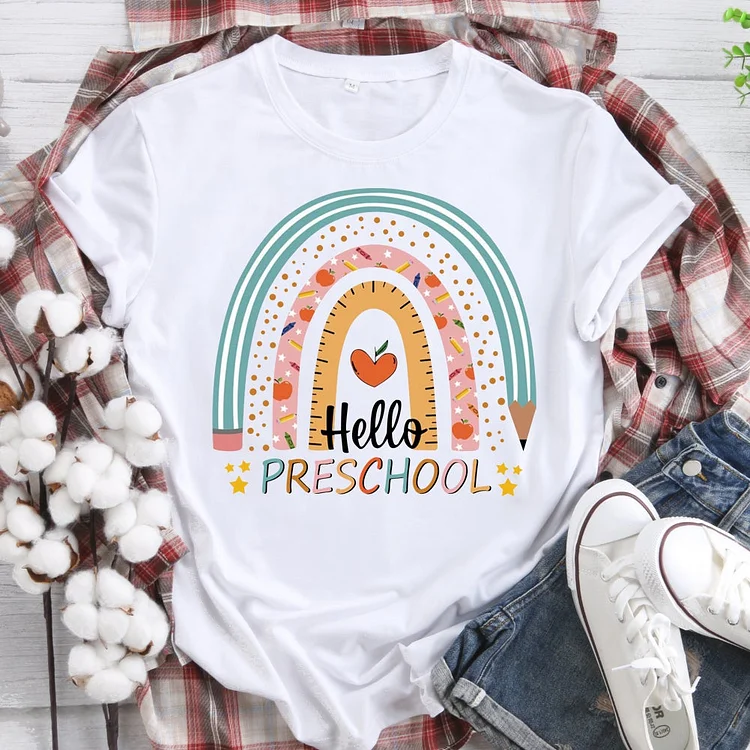 Hello Preschool T-shirt Tee-07037