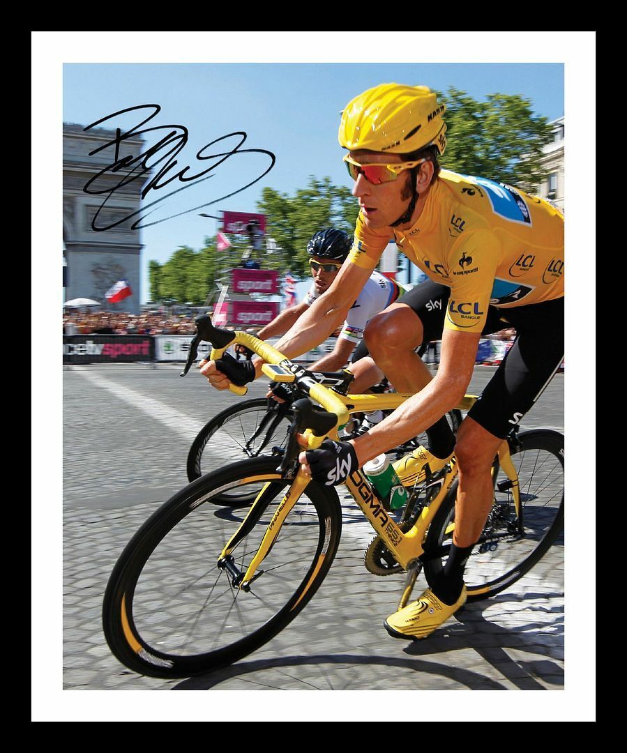 Sir Bradley Wiggins Autograph Signed & Framed Photo Poster painting