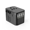 Universal travel adapter, TESSAN international plug adapter, suitable for US to Europe, EU, UK, Australia (Type C/G/A/Type I)