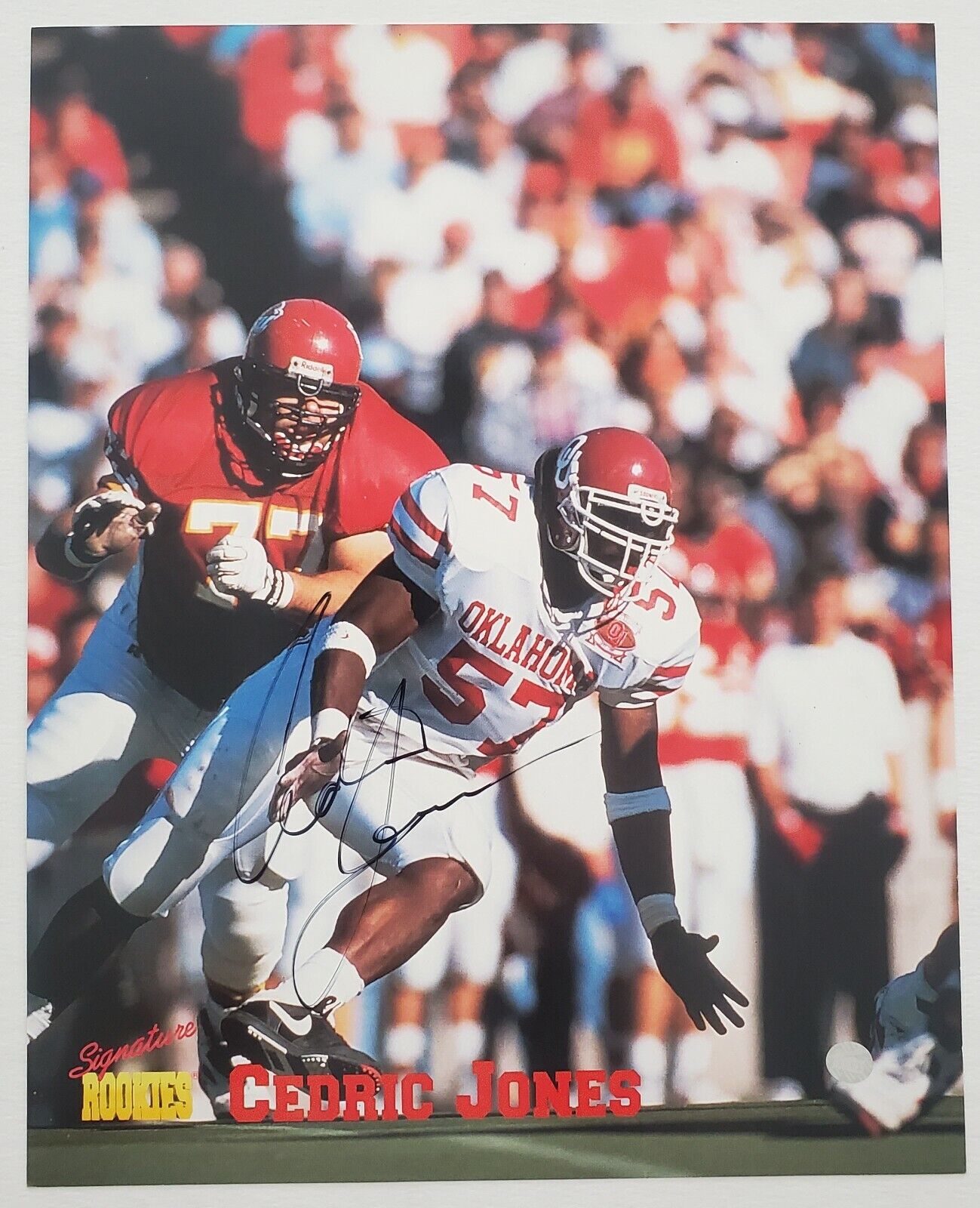 Cedric Jones Signed Signature Rookies 8x10 Photo Poster painting College Oklahoma NFL RAD