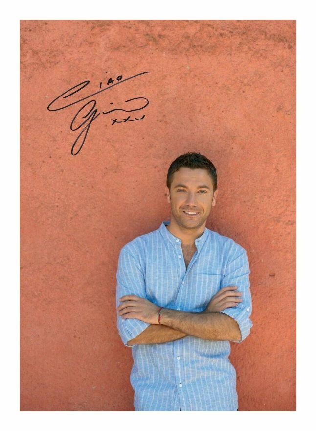 GINO D'ACAMPO AUTOGRAPH SIGNED PP Photo Poster painting POSTER