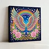 (25x25cm)DIY Rainbow Wing Framed Handmade Pearl Painting Art Craft Kit Living Home Decor