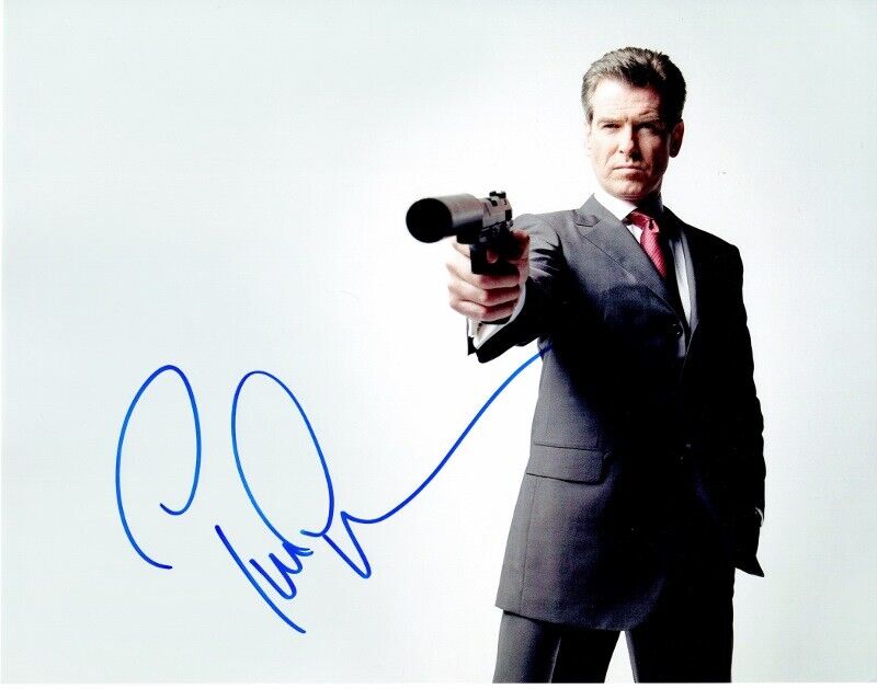 Pierce Brosnan Signed - Autographed 007 James Bond 11x14 inch Photo Poster painting -6