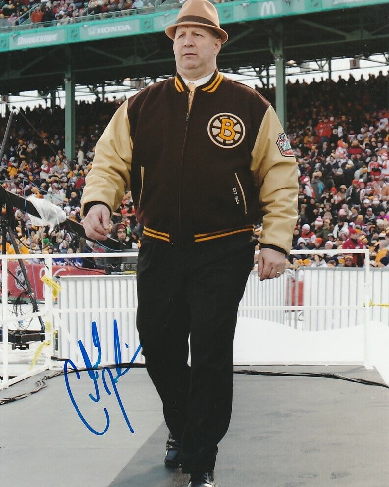 CLAUDE JULIEN SIGNED BOSTON BRUINS WINTER CLASSIC COACH 8x10 Photo Poster painting #2 PROOF!