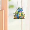 2Pcs Diamond Painting Dinosaur Diamond Art Pendant Wall Decor