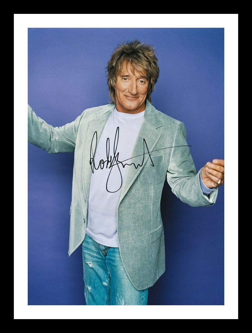 Rod Stewart Autograph Signed & Framed Photo Poster painting 3