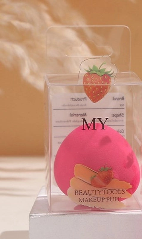 Cartoon Style Cute British Style Solid Color Hydrophilic Polyurethane Makeup Sponge 1 Piece