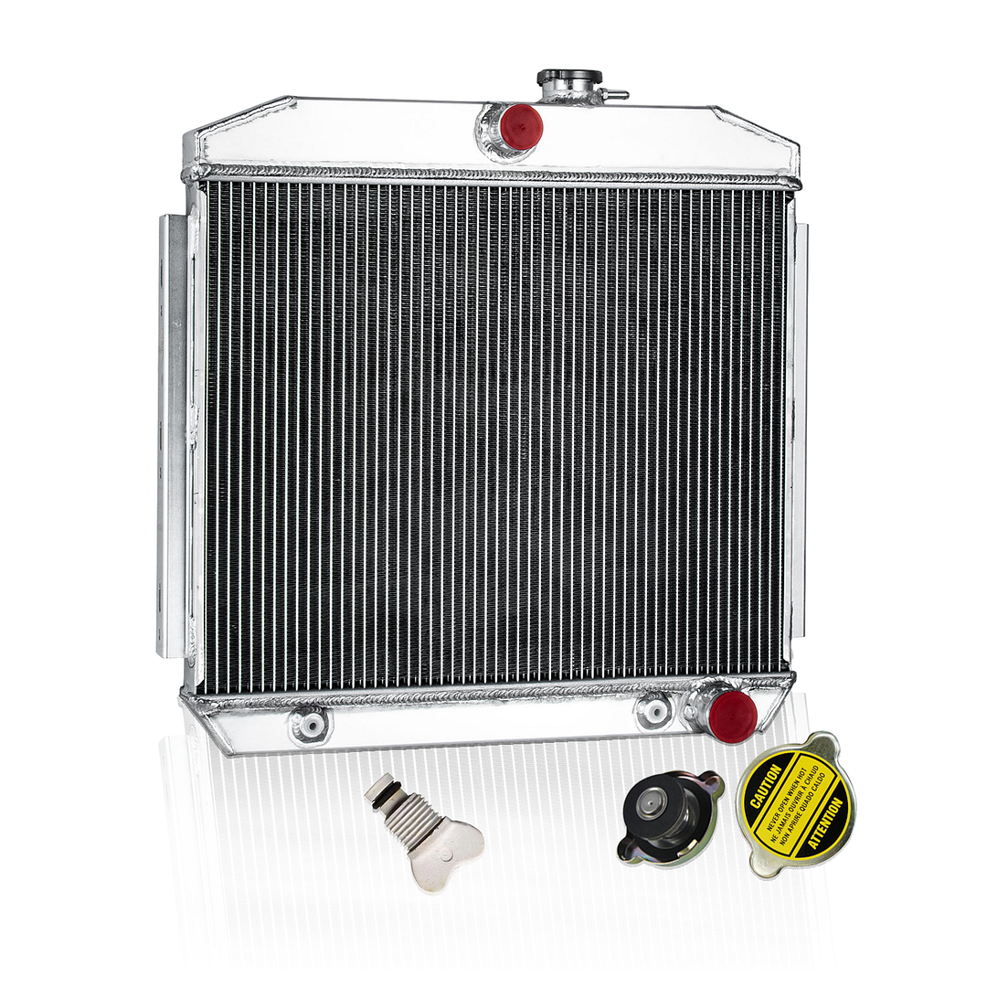 Alloyworks 3 Row Aluminum Radiator For 1955-1957 Chevrolet Bel Air Del Ray Nomad 4.3 4.6L V8 23-3/4"H x 24-1/2"W