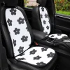 Black and White Floral Car Cushion Ice Silk Seat Cover Cushion