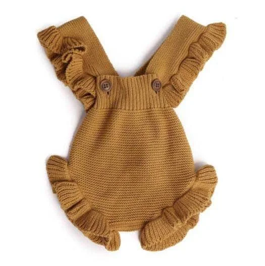 Newborn Baby Girl Knitted Clothes Baby Boys Rompers Brand Jumpsuit 2019 Autumn Baby Girls Rompers Cotton Infant Baby Girl Romper