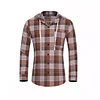 Men's Casual Plaid Hooded Long Sleeve Shirt