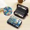 2pcs Peacock Pattern Diamond Painting Fashion Card Holder Compact Coin Purse