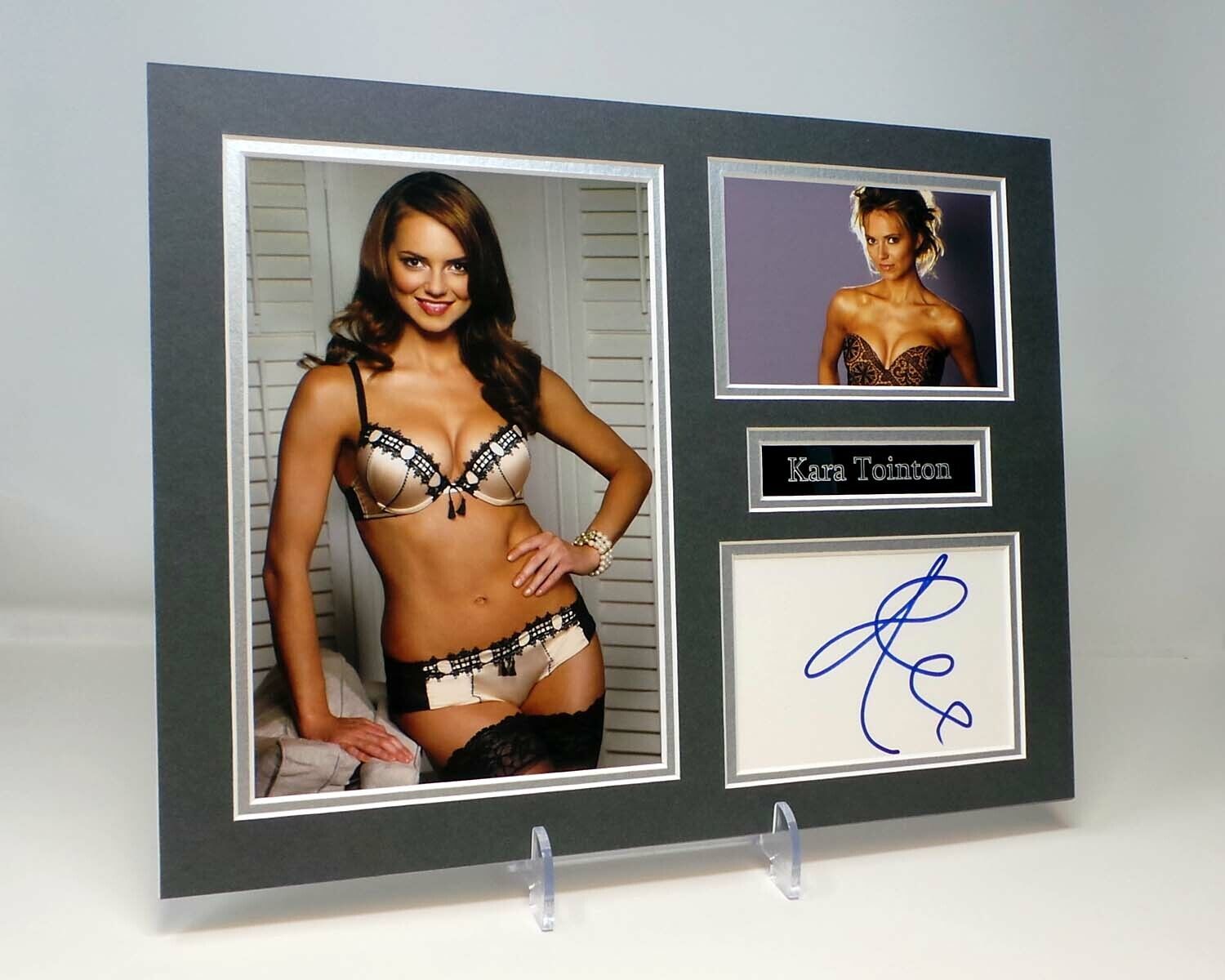 Kara TOINTON Sexy Signed Mounted Photo Poster painting Display AFTAL RD COA EastEnders Actress