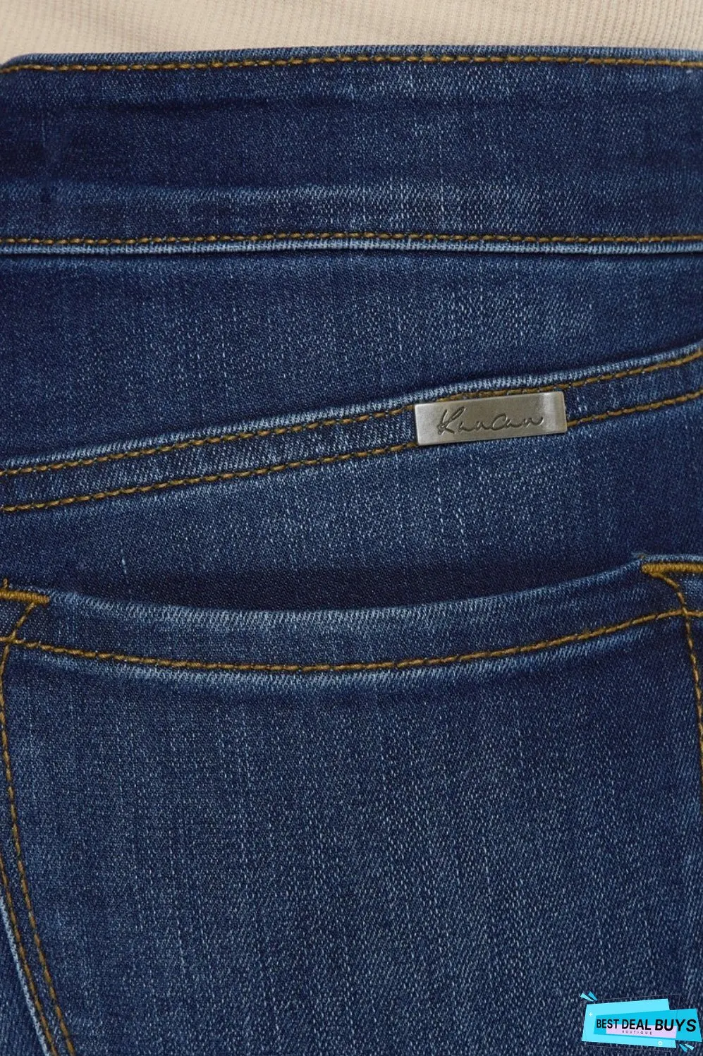 Kancan Mid Rise Gradient Skinny Jeans