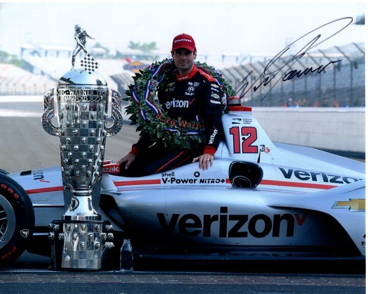 WILL POWER signed autographed INDY 500 BRICKYARD BORG-WARNER TROPHY Photo Poster painting