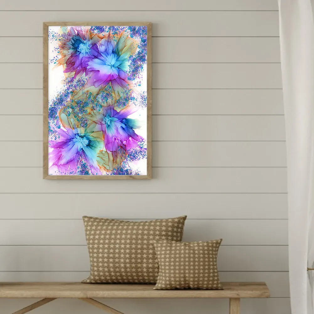 (DB6935) Diamond Painting DIY Color ink illustration Square Diamond Rhinestone 20X30cm