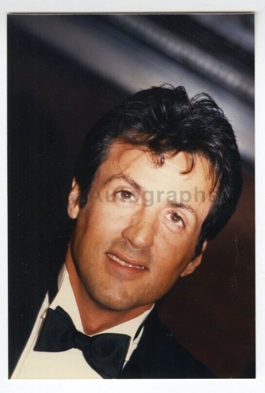 Sylvester Stallone - Candid Photo Poster painting by Peter Warrack - Previously Unpublished