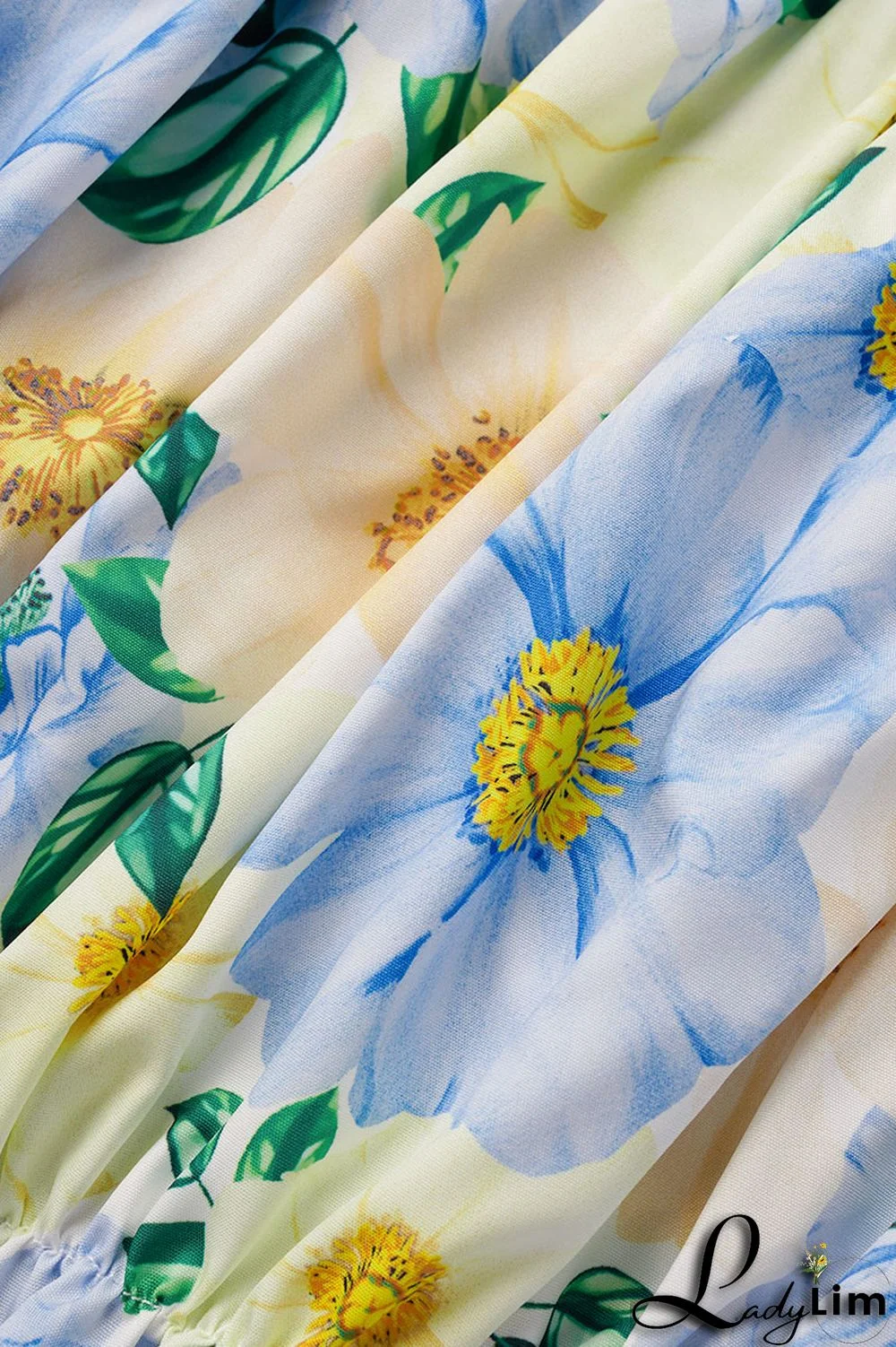 Yellow Sexy Print Patchwork Off the Shoulder Short Sleeve Two Pieces