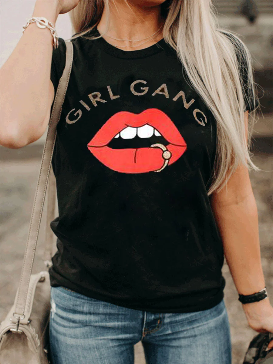 Gril Gang Lips T-Shirt