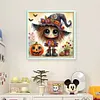 Halloween Cute Witch-11CT Stamped Cross Stitch 40*40cm/15.75*15.75in tapestrymarket